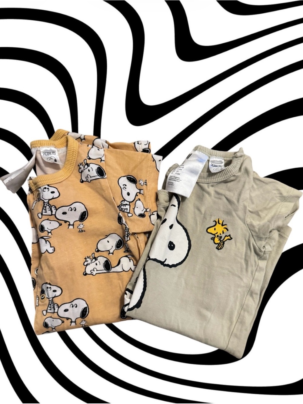 Kids Snoopy & Woodstock Romper Set